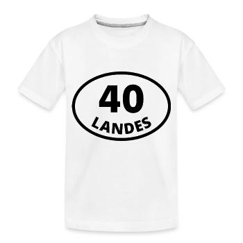 40 landes - T-shirt bio Premium Enfant - blanc - Devant