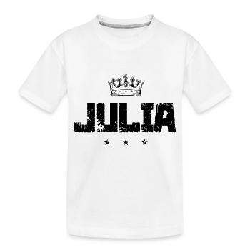 Juliet - Kids' Premium Organic T-Shirt - white - Front