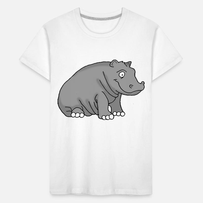 Hippopotame T-shirt bio Premium Enfant