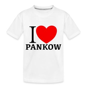 I LOVE PANKOW - Kinder Premium Bio T-Shirt - Weiß - Vorne