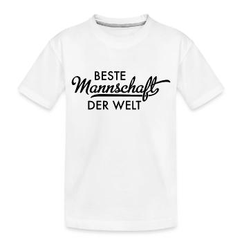 Beste Mannschaft der Welt - Kinder Premium Bio T-Shirt - Weiß - Vorne