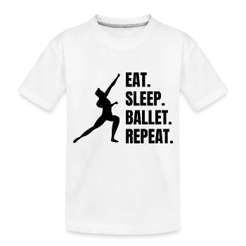Ballett Tänzerin Tanzkurs Geschenk Tanz Ballerina - Kinder Premium Bio T-Shirt - Weiß - Vorne