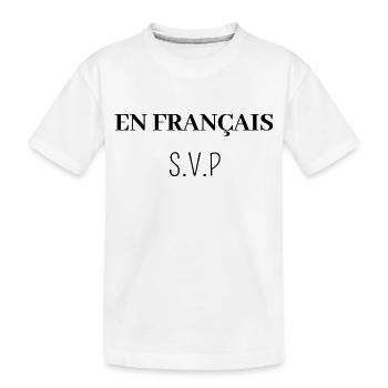 en Français s'il vous plait - T-shirt bio Premium Enfant - blanc - Devant
