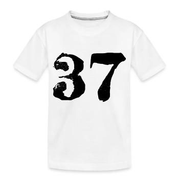 Maillot numéro 37 - T-shirt bio Premium Enfant - blanc - Devant