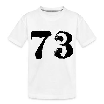 Maillot à 73 numéros - T-shirt bio Premium Enfant - blanc - Devant