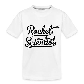 Rocket Scientist - Kids' Premium Organic T-Shirt - white - Front