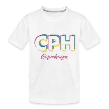 Copenhague - CPH - Copenhague - Dänemark - Danemark - T-shirt bio Premium Enfant - blanc - Devant