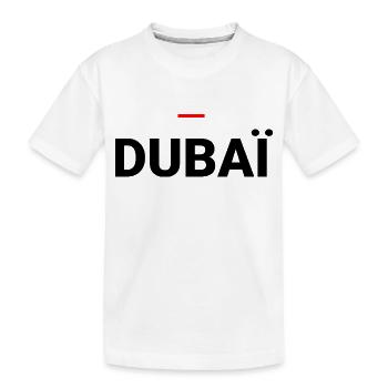 DUBAI - Kids' Premium Organic T-Shirt - white - Front