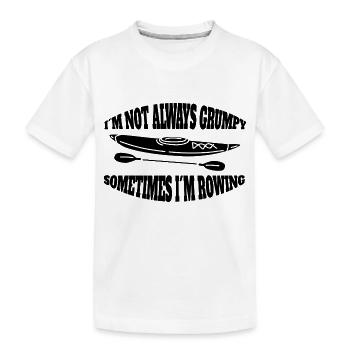 Rameur drôle en disant club d’aviron rameur rameur - T-shirt bio Premium Enfant - blanc - Devant