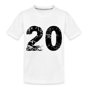 Maillot à 20 chiffres - T-shirt bio Premium Enfant - blanc - Devant