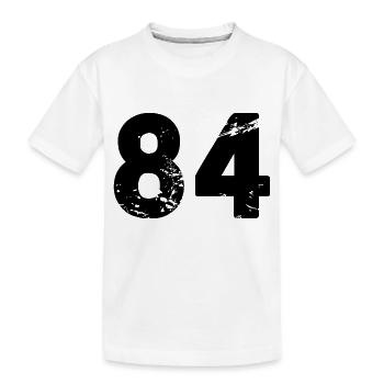 Maillot à 84 numéros - T-shirt bio Premium Enfant - blanc - Devant