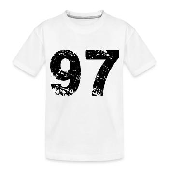97 Number jersey - Kids' Premium Organic T-Shirt - white - Front