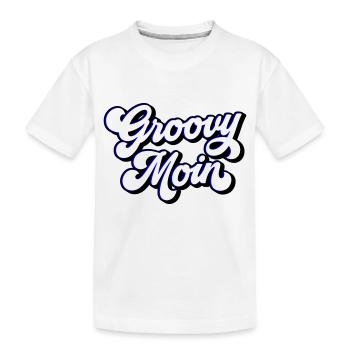 Groovy Moin | Farben änderbar - Kinder Premium Bio T-Shirt - Weiß - Vorne