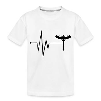 Légumineuses de viande Bratwurst - T-shirt bio Premium Enfant - blanc - Devant