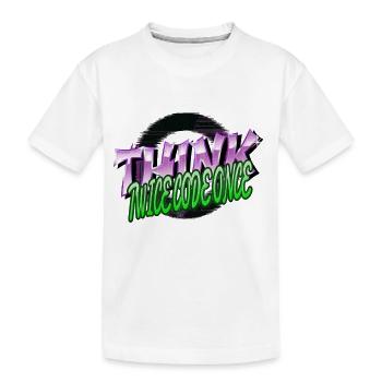 frontend developer statement quote - Kinder Premium Bio T-Shirt - Weiß - Vorne