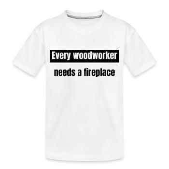 carpenter funny gift carpentry americas - Kinder Premium Bio T-Shirt - Weiß - Vorne