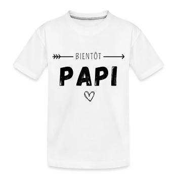 Bientôt papi - T-shirt bio Premium Enfant - blanc - Devant