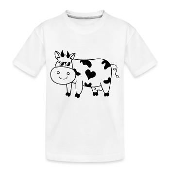 Vache fraîche - T-shirt bio Premium Enfant - blanc - Devant