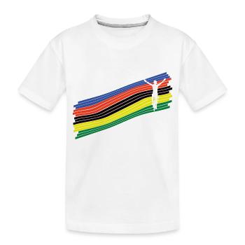 Cyclist World Champion #3 - Kids' Premium Organic T-Shirt - white - Front