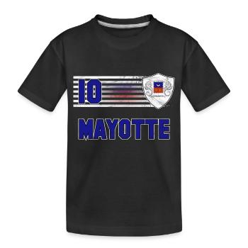 Mayotte Football Team - Kids' Premium Organic T-Shirt - black - Front