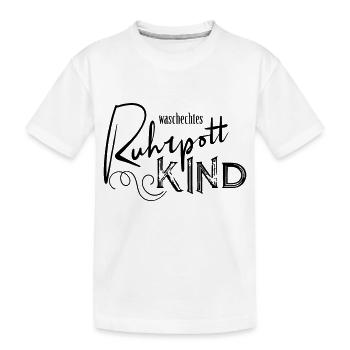 Ruhrpott Kind - Kinder Premium Bio T-Shirt - Weiß - Vorne