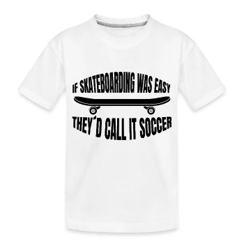 Skateboard Skating Skateboarding Longboard Skater - T-shirt bio Premium Enfant - blanc - Devant