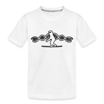 Slackline Tricklining Cadeau Slackliner - T-shirt bio Premium Enfant - blanc - Devant
