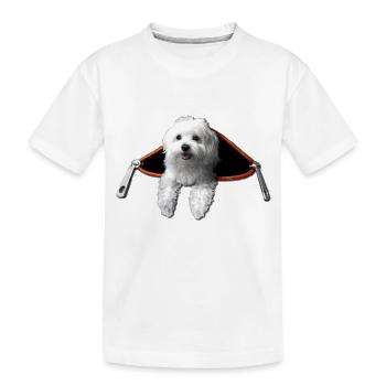 Maltese - Kids' Premium Organic T-Shirt - white - Front