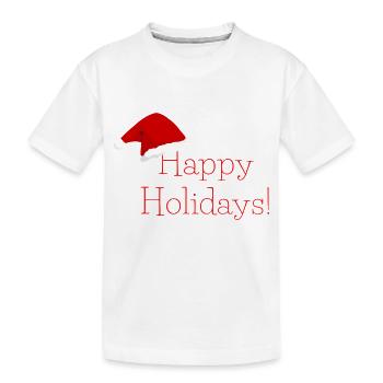 Happy Holidays! - Kids' Premium Organic T-Shirt - white - Front
