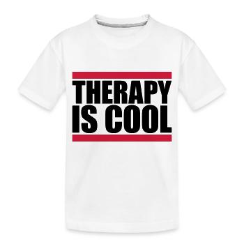 la thérapie est cool Citation - T-shirt bio Premium Enfant - blanc - Devant