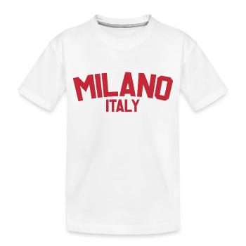Milan Italy - Kids' Premium Organic T-Shirt - white - Front