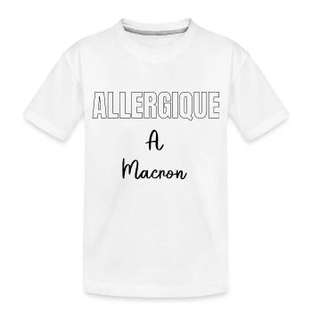 Allergique à Macton - T-shirt bio Premium Enfant - blanc - Devant