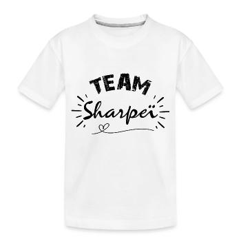 Team Sharpei, idée cadeau pour amis des chiens - T-shirt bio Premium Enfant - blanc - Devant