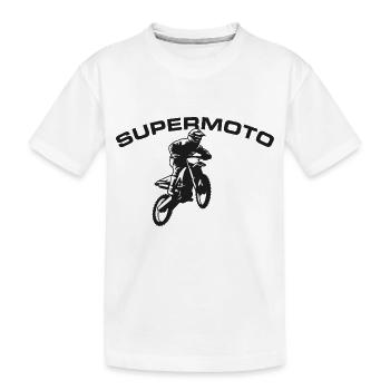 SUPER MOTO jump - T-shirt bio Premium Enfant - blanc - Devant