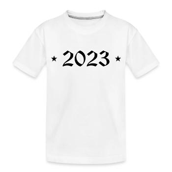 2023 - Kids' Premium Organic T-Shirt - white - Front