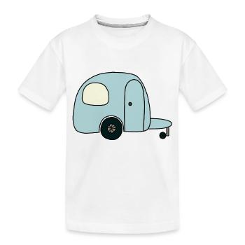 Wohnmobil - Kinder Premium Bio T-Shirt - Weiß - Vorne