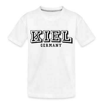 Kiel - Kinder Premium Bio T-Shirt - Weiß - Vorne
