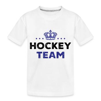 Hockey Team - Kids' Premium Organic T-Shirt - white - Front