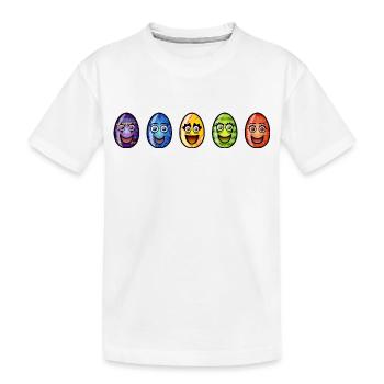 Œuf de Pâques - T-shirt bio Premium Enfant - blanc - Devant