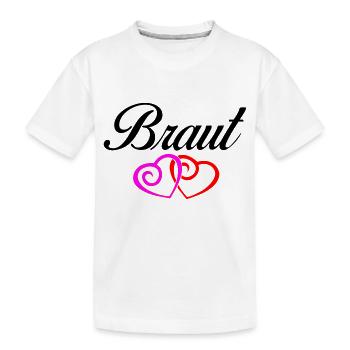 braut 1 - Kinder Premium Bio T-Shirt - Weiß - Vorne
