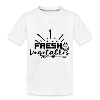 Fresh Vegetables - Kids' Premium Organic T-Shirt - white - Front