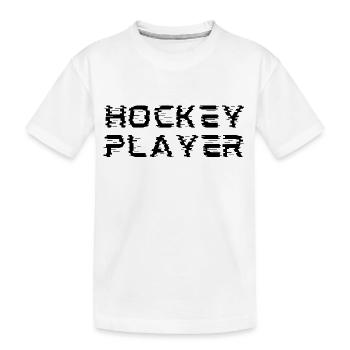 Hockeyspieler originelle Geschenkidee - Kinder Premium Bio T-Shirt - Weiß - Vorne