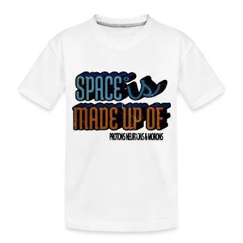 Believe Present Astronomy Night Sky Christmas - Kids' Premium Organic T-Shirt - white - Front