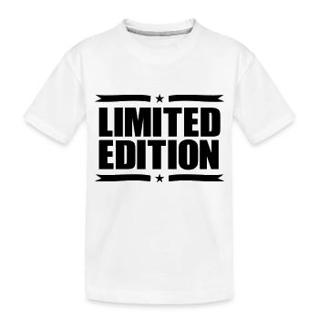 Limited Edition - Kinder Premium Bio T-Shirt - Weiß - Vorne