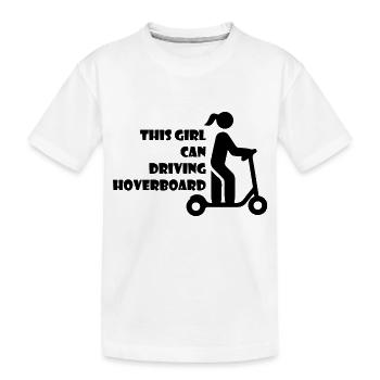 E-Scooter Roller Scooter - T-shirt bio Premium Enfant - blanc - Devant