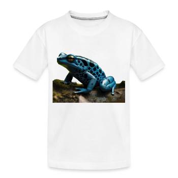 Pfeilgiftfrösche sind faszinierende Tiere - Kinder Premium Bio T-Shirt - Weiß - Vorne