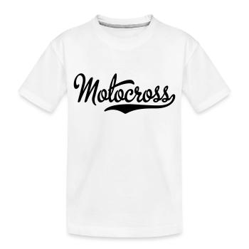 Motocross - T-shirt bio Premium Enfant - blanc - Devant