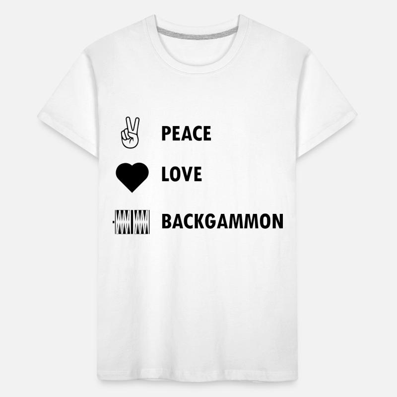 Boardgame Chess Backgammon Game Night Kids' Premium Organic T-Shirt