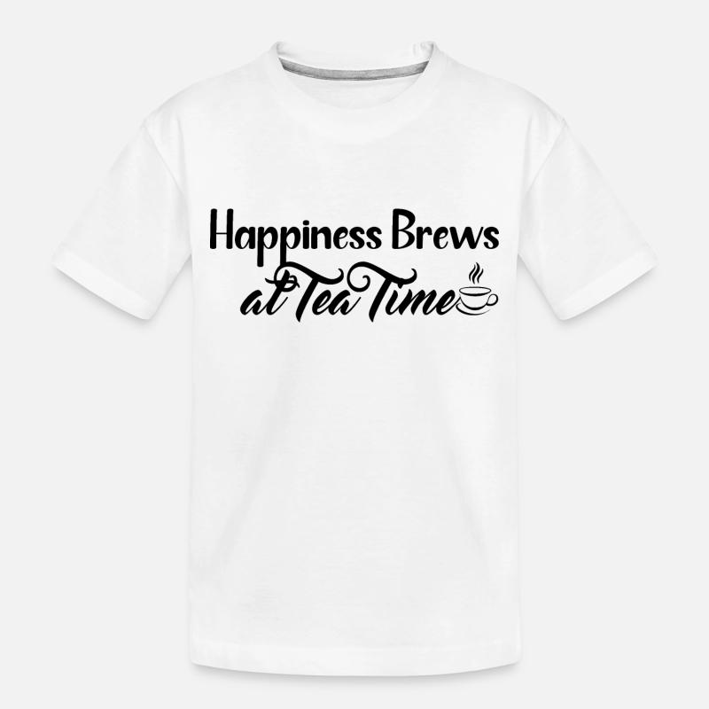 Cool Tea Time Design - T-shirt bio Premium Enfant - blanc