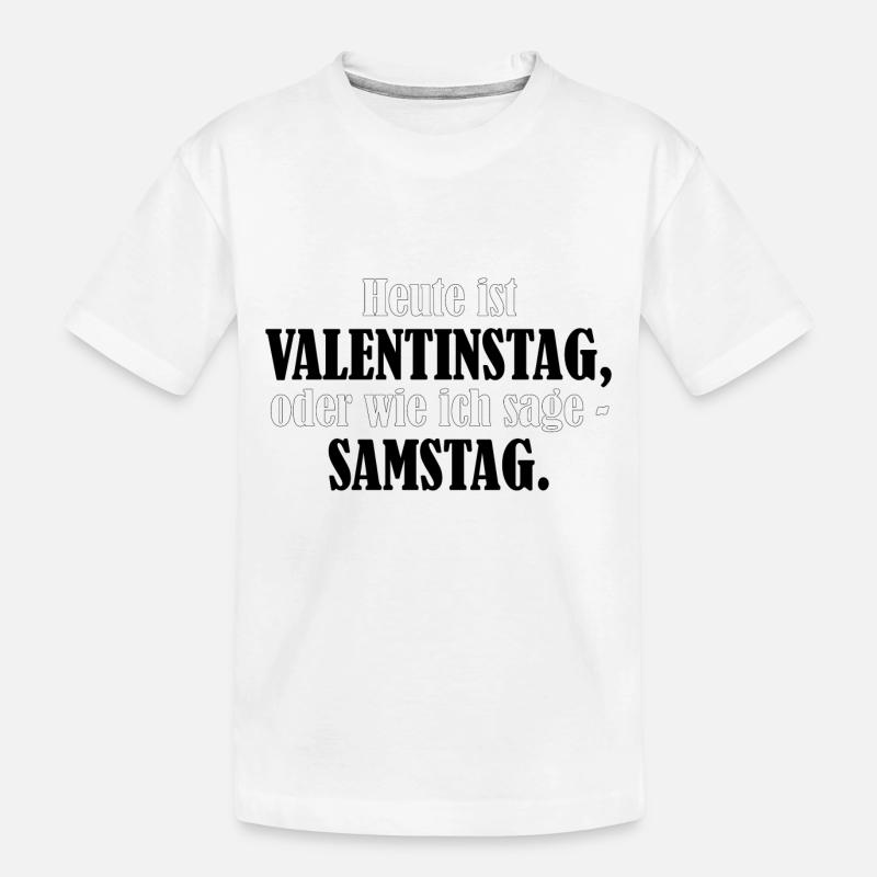 Valentinstag - Samstag - Kinder Premium Bio T-Shirt - Weiß